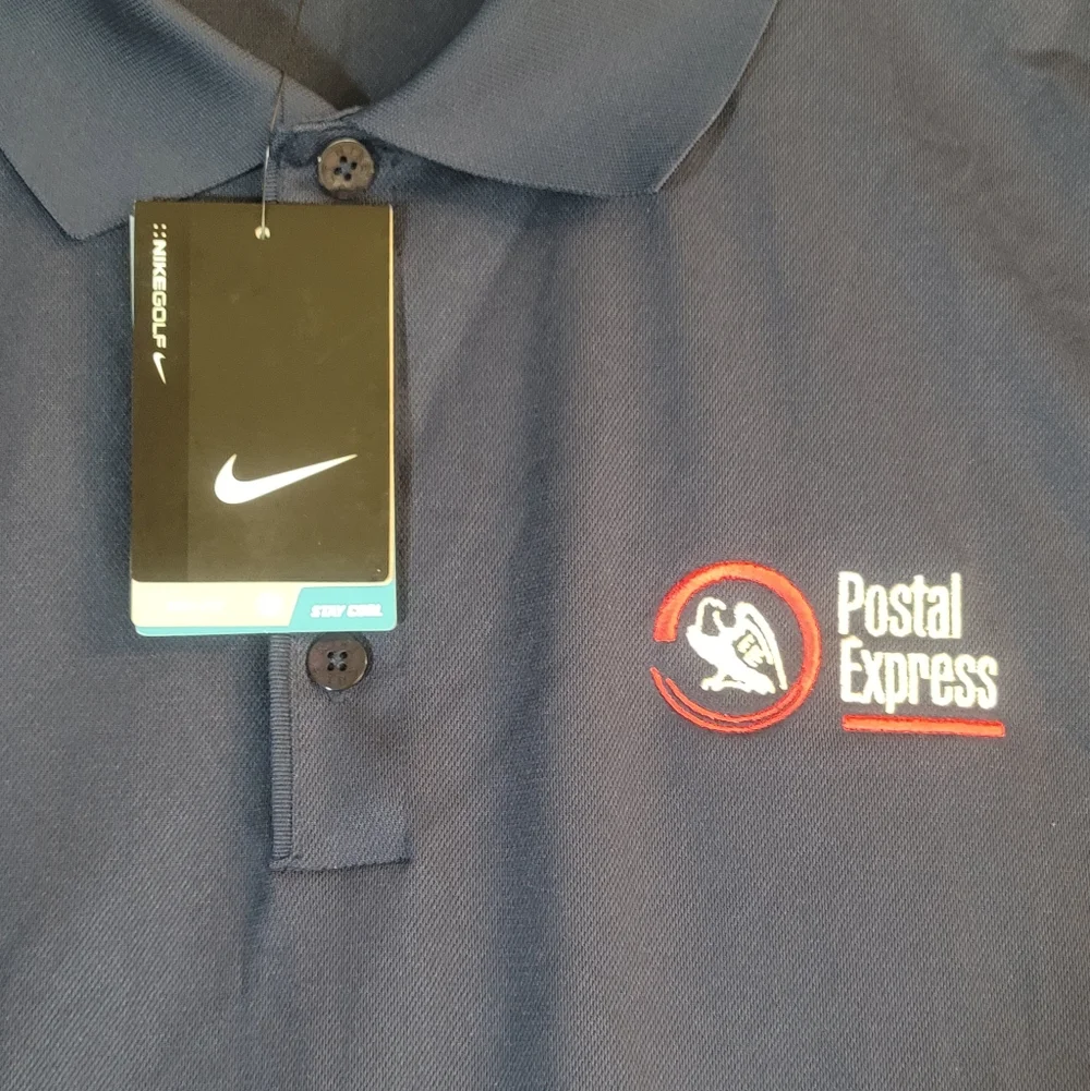 Nike Golf Dri-FIT Postal Express Polo Shirt - NWT Size 3XL P-P 28 Length 31